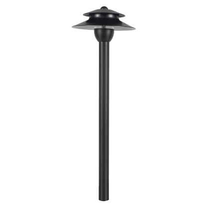 PLB13 Two Tier Brass Pathway Low Voltage Pagoda Light Led Landscape Lighting Fixture