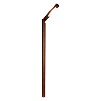 PLB16 Adjustable Lamp Ready Brass Round L-Shaped Low Voltage Pathway Light
