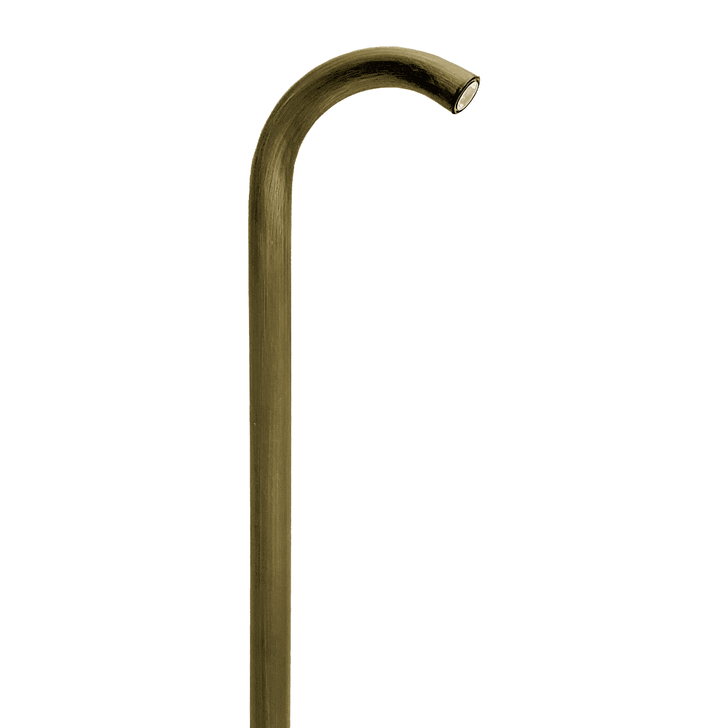 PLB21 Cast Brass 3W LED Cane Style Curved Low Voltage Pathway Light