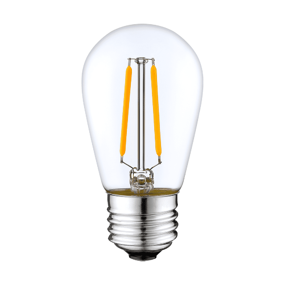 SL101 Replacement Light Bulbs 2W LED E26 12V Low Voltage Edison Style for Bistro String Lights