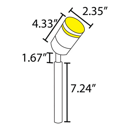 SPS03 LED Stainless Steel Low Voltage Outdoor Spotlight Adjustable Up Lighting Fixtures