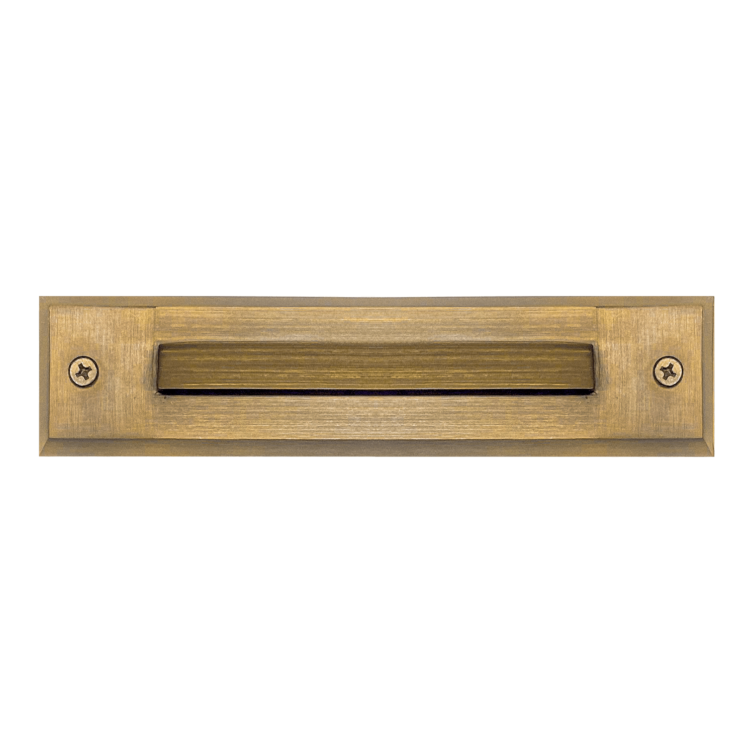 STB16 2W LED Cast Brass Surface Mounted Slim Horizontal Outdoor &amp; Indoor Step Light