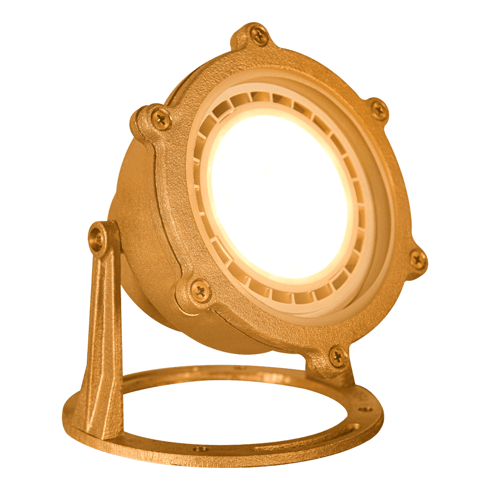 ULB02 Cast Brass PAR36 LED Low Voltage Underwater Pond Light IP68 Waterproof