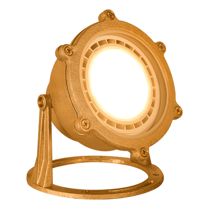 ULB02 Cast Brass PAR36 LED Low Voltage Underwater Pond Light IP68 Waterproof