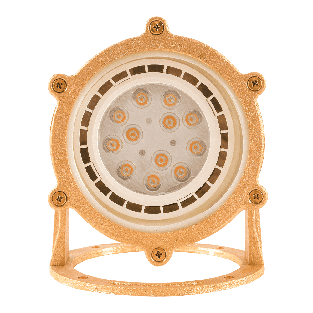 ULB02 Cast Brass PAR36 LED Low Voltage Underwater Pond Light IP68 Waterproof