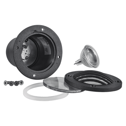 UNA06 Cast Aluminum Low Voltage Round Grill LED In-ground Well Light IP65 Waterproof