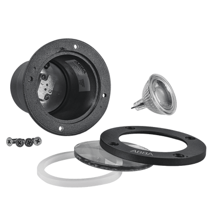 UNA07 Cast Aluminum Low Voltage Round LED In-ground Well Light IP65 Waterproof