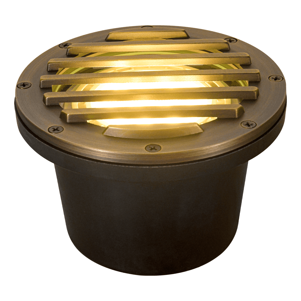 UNB01 Cast Brass Low Voltage Grille Commercial PAR36 LED In-ground Well Light IP65 Waterproof