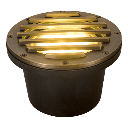 UNB01 Cast Brass Low Voltage Grille Commercial PAR36 LED In-ground Well Light IP65 Waterproof