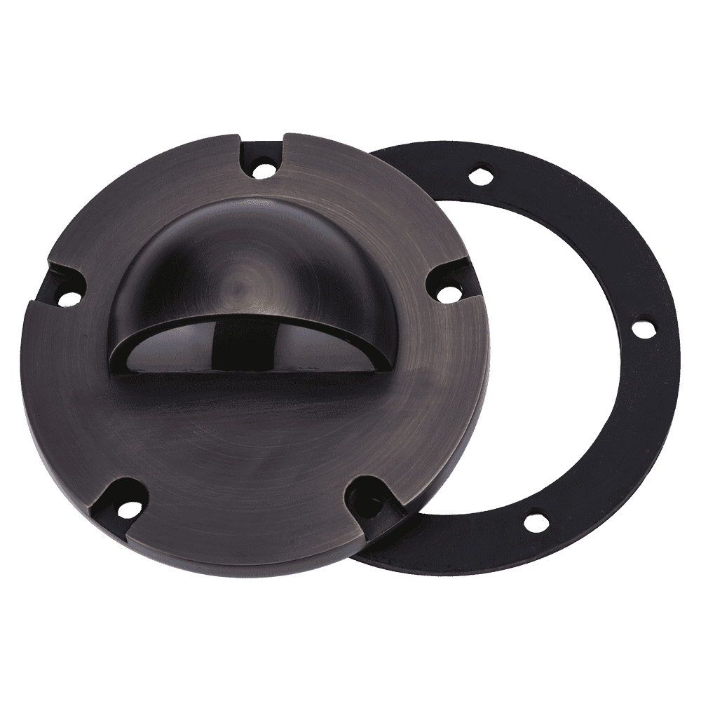UNB02 Cast Brass Low Voltage Half Moon Round LED In-ground Well Light IP65 Waterproof