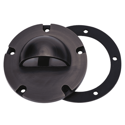 UNB02 Cast Brass Low Voltage Half Moon Round LED In-ground Well Light IP65 Waterproof