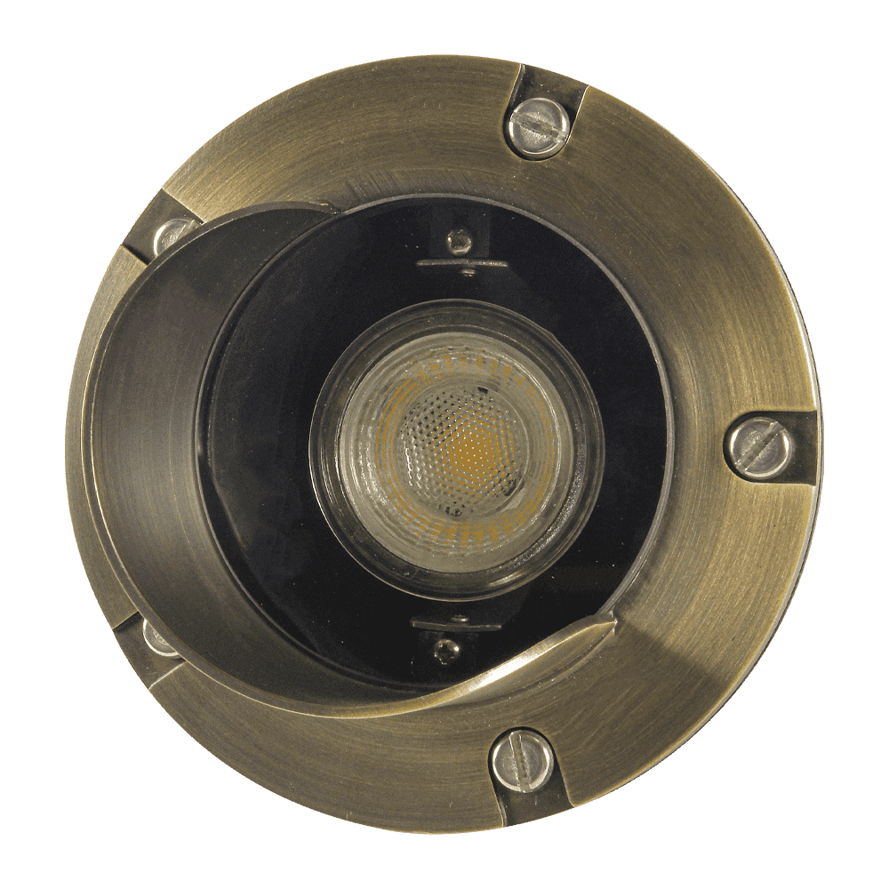 UNB03 Cast Brass Low Voltage Shielded LED In-ground Well Light IP65 Waterproof