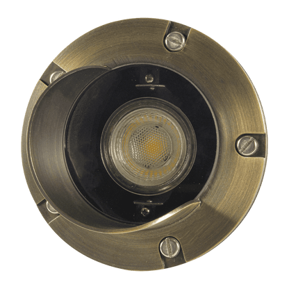 UNB03 Cast Brass Low Voltage Shielded LED In-ground Well Light IP65 Waterproof