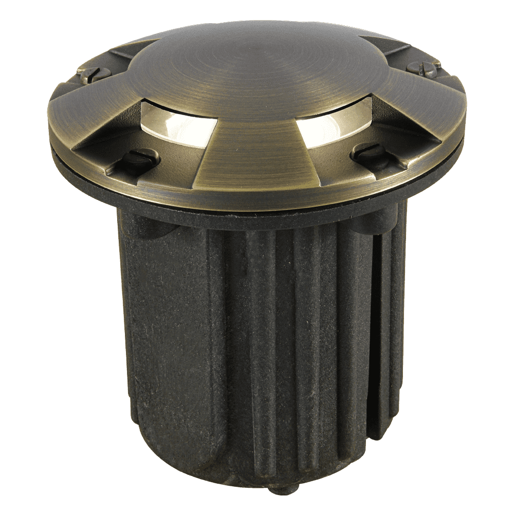 UNB07 Cast Brass Low Voltage Round Multi-Directional LED In-ground Well Light IP65 Waterproof