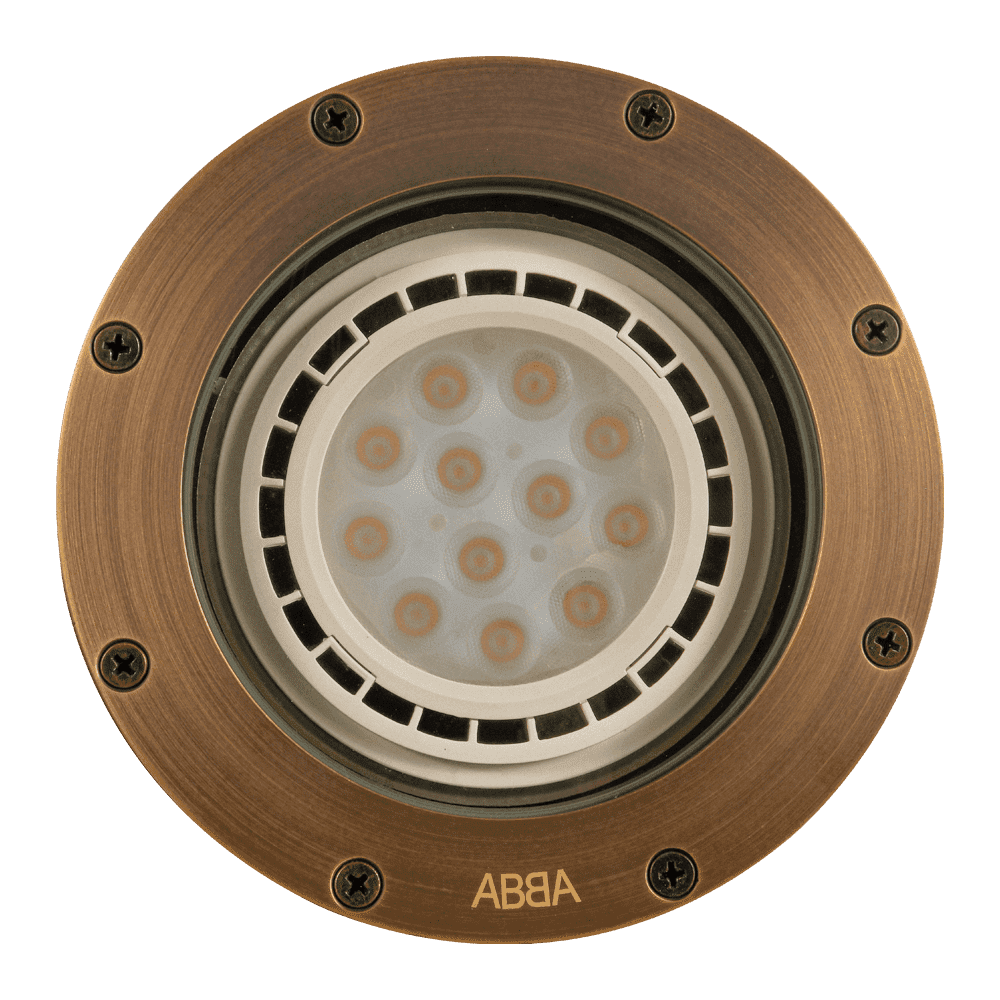 UNB08 Cast Brass Low Voltage Commercial PAR36 LED In-ground Well Light IP65 Waterproof
