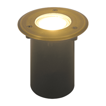 UNB12 Cast Brass Low Voltage Round LED In-ground Well Light IP65 Waterproof