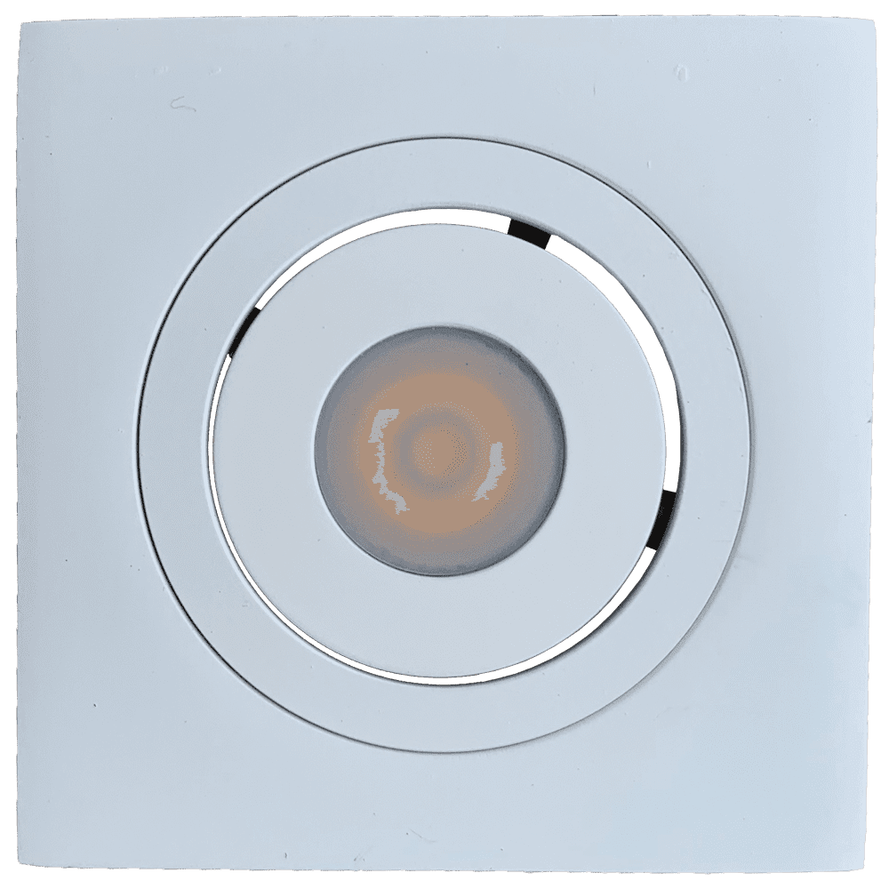 CB06 Dimmable Recessed Square Cast Aluminum LED Puck Light Cabinet Downlighting