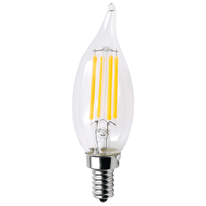 E12 3W LED Filament Candelabra Outdoor Bulbs Dimmable Energy Saving Light Bulb