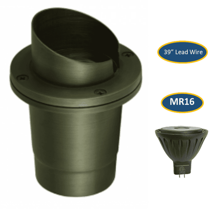 Marais Cast Brass LED In-Ground Well Light Low Voltage Outdoor Landscape Lighting