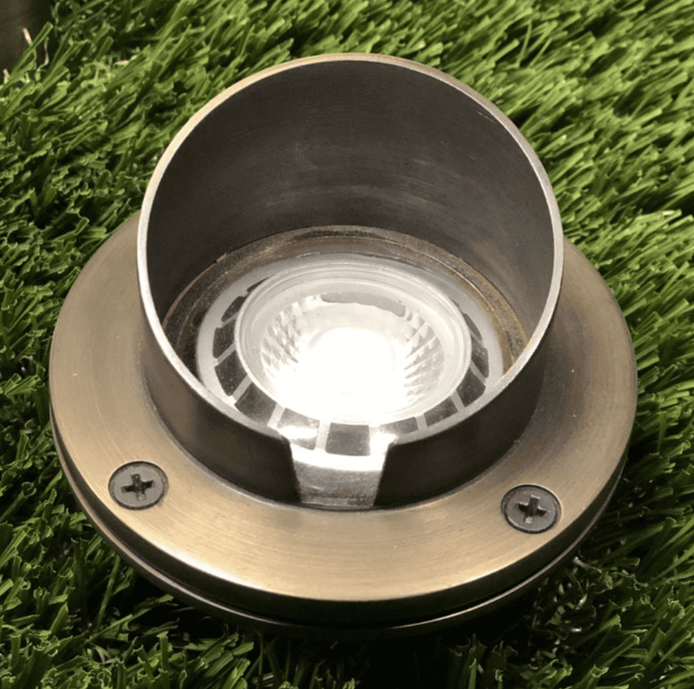 Marais Cast Brass LED In-Ground Well Light Low Voltage Outdoor Landscape Lighting