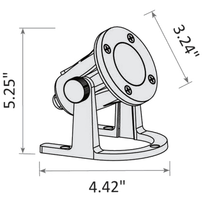 ULB01 12V Low Voltage Underwater Brass LED Fountain Pond Lighting